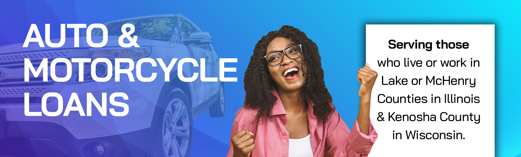 auto &amp; motorcycle loans #financeoptions serving those who live or work in lake or mchenry counties in illinois &amp; kenosha county in wisconsin.