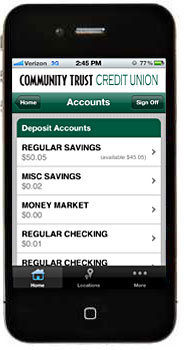 mobile ctcu app banking credit community union trust iphone web